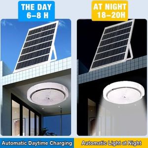 Smart Home Indoor Solar Ceiling Lights Modern 3 Color Solar Ceiling Lamp