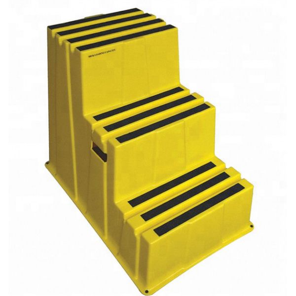 Quality Stackable 3 Tires Plastic Step Stool With Non Slip Mat wholesale