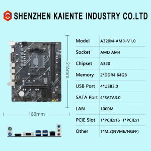 China 64GB AM4 AMD A320 Mainboard DDR4 ATX Computer Gaming Motherboard on sale
