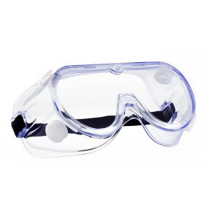 Cheap Anti Shock Protective Eyewear Goggles Transparent With Elastic Headband for sale