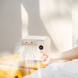 Best LED Portable Mini Personal Rechargeable Air Conditioner Water Cooling USB