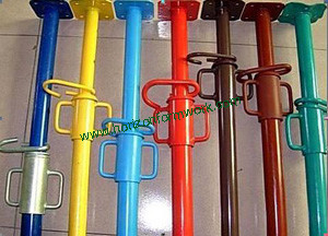 Steel prop, shoring prop, adjustable heigh, galvanized,scaffolding
