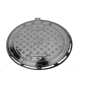 China Black Heavy Duty Manhole Covers Metal Drain Cover Corrosion Resistant on sale