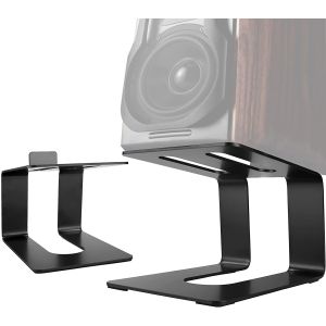Cinema Portable Low Center Tilted Desk Speaker Stand With Hardware Included