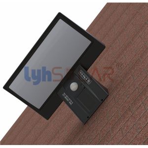 Whale Tail Shape Solar Motion Sensor Led Wall Light Smd2835 Chips