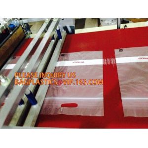 Cheap accessory white Pearl Film half Clear Plastic zip lock Bag with Hang Hole, Zip Lock Underwear Plastic Packaging Bag, pac for sale