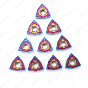 Speed CVD PVD Nano Blue Coated Carbide Turning Insert with Sharp WNMG080404/08