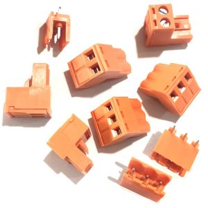 Cheap Orange 5.08mm Pitch PCB Pluggable Screw Terminal Blocks Plug + Pin Header Socket for sale