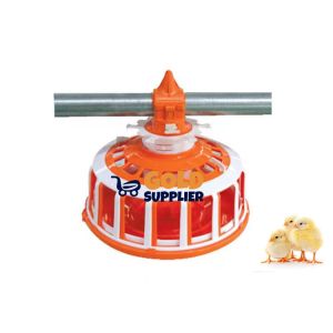 Chicken farm with automatic feeder winch main auxiliary 45 Feed Line Lifting Cup
