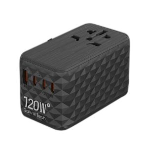 AC100V - 250V Worldwide Power Adapter 120W International USB A USB C Wall