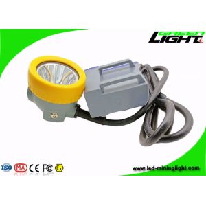IP68 216lum 15000lux LED Miner Cap Lamp 1.67W With Cradle Chager