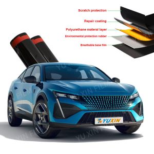 China TPU PPF Gloss Black Car Paint Protection Film 7.5mil Thick Self Healing Lubrizol Material on sale