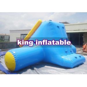 Anti-tipping Inflatable Water Slide / Climbable Iceberg For Water Parks , Anti