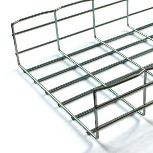 China Industrial Stainless Steel Basket Tray , Customized Galvanized Wire Tray With Bend Radius on sale