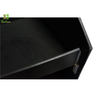 100% Recycle Corrugated cardboard display shelves , Black Floor Display Stands