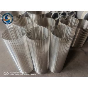 Continuous Slot Wedge Wire Screen Stainless Steel High Open Area