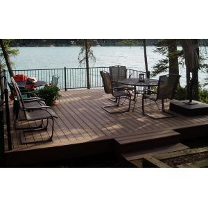 2200mm Co Extrusion Waterproof Solid WPC Wood Plastic Composite Decking