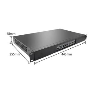 1U rackmount quad cores N150 6 I226V 2500M NIC firewall PC soft router support