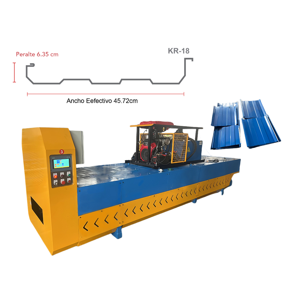 China 0.4-0.8MM Galvanized Steel Gasoline Engine Portable KR18 Roll Forming Machine on sale