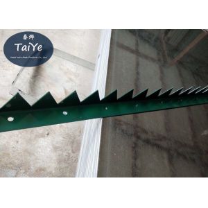 PVC Coated Wall Security Spikes 2.0mm Barb Thickness For Industrial Buildings