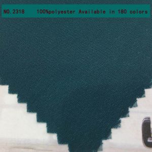Stretch 60 inch Plain Crepe Fabric Polyester Textile Material 130gsm