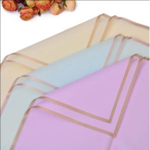 Korean Flower Wrapping Paper in Customized Color with Waterproof Smooth Printing