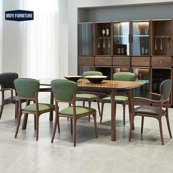 Standard Size Hotel Reception Cafe Dining Chairs Featuring Wooden Fabric and Soft Cushion Armrest