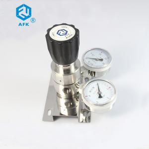 China Chemical Lab Stainless Steel Pressure Regulator Panel Mounting Gas Laser Application on sale