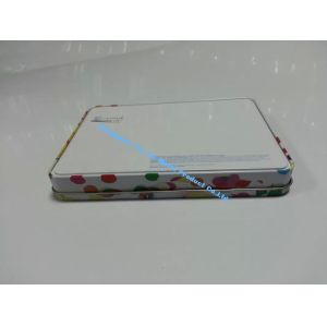 4 Color Printing Candy Tins Rectangular Metal Tins with Seated Base Tin Can