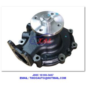 China J08C 16100-3467 Car Power Steering Pump , Engine Parts J08C Water Pump HINO J08C Engine on sale