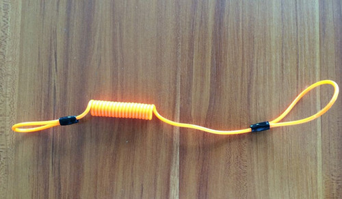 Quality Small quantity available fashion plastic stopdrop tooling coil lanyard cable with loops wholesale