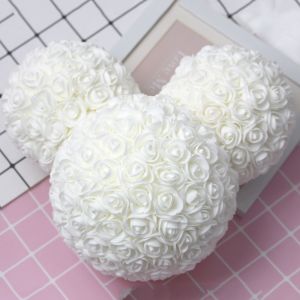 Roses Micky Mouse Head With Wrapping Paper And Gift Box For Gift Wholesale Foam