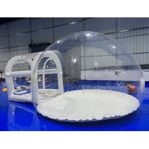 1mm PVC Transparent Inflatable Bubble Camping Tent Digital printing