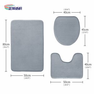 High Density Memory Foam 15mm Waterproof Foot Mat Anti Slip SBR Foam Toilet Seat
