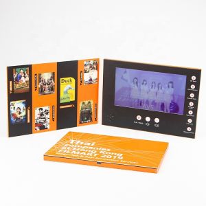 Lcd Video Book Advertising Video Book 2.8inch Customized Printing Lcd Screen