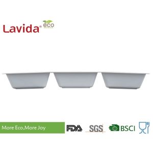 Waterproof Melamine White Serving Tray High Temperature Tolerance Phthalate Free