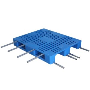 Stackable Hard Plastic Pallets Warehouse Plastic Shipping Pallets With Steel
