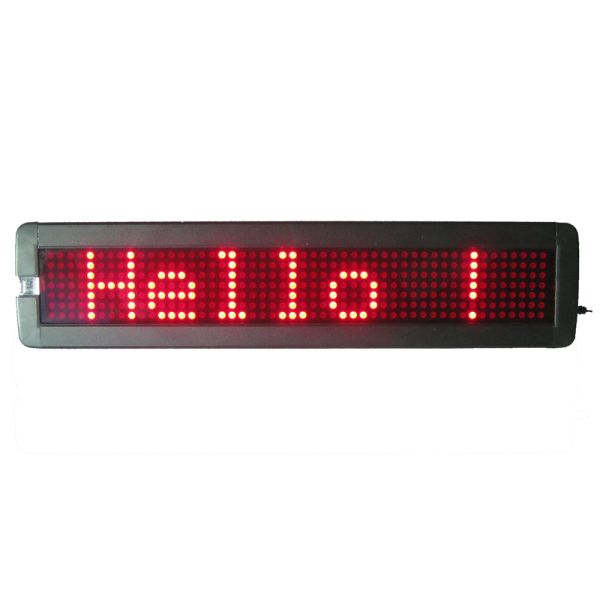 P7.62 LED Moving Sign with remote control F750R Red color