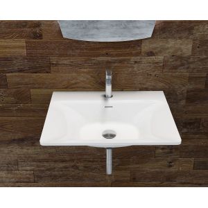 Buy cheap Rectangular Wall Hung Cloakroom Basin Single Hole Faucet Mount from wholesalers