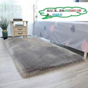 China 40*40cm Grey Sheepskin Car Seat Cushion With Custom Processing on sale