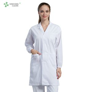 Cheap White Color Dust Proof Clothing Autoclavable Resuable Lab Coat Anti Static S - 5XL Size for sale