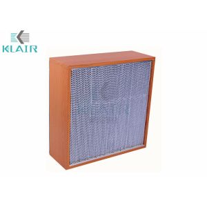 Clean Room Hepa Filters H13 With Particle Board Frame / Aluminium Separator
