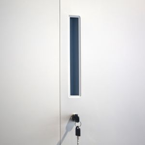 Laboratory Steel Cabinet Locker With Hanging Rods Narrow Side Metal Locker