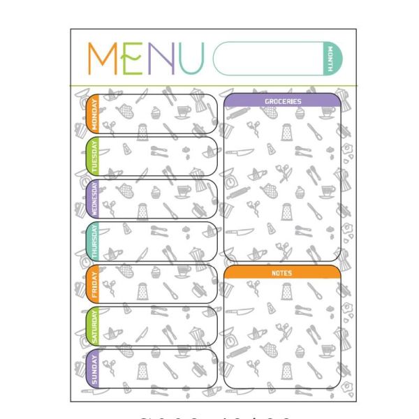 Quality Dry Erase Fridge Meal Planner Horizontal Magnetic note pad 16.9 X 13inch wholesale