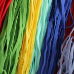 15mm Flat Waxed Polyester Cord Elastic Rope Cord Elastic Drawstring