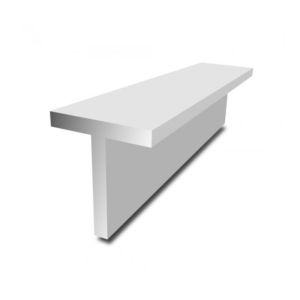 6063 Customized Extruded Aluminum Angle Aluminium T Section