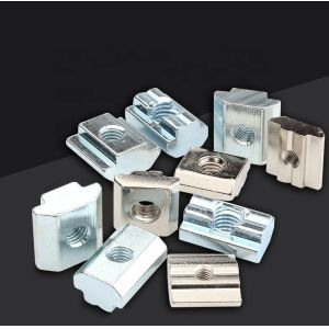 Cheap Black Zinc 45 Steel T-Slot Nuts For T-Slots Slide-in Square Sliding Hammer T Nut Imperial Measurement for sale