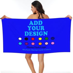 Personalized Beach Towels Add Your Design Here Custom Bath Towels Personalized