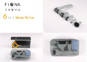China Newest ! 6 in 1 derma roller 12/300/720/1200 needles titanium micro needle therapy derma roller/ dermaroller on sale