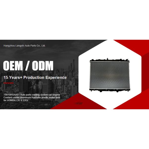 2.4 Engine Aluminum Radiator for HONDA CR-V CRV 2012- Auto Parts Car Cooling System